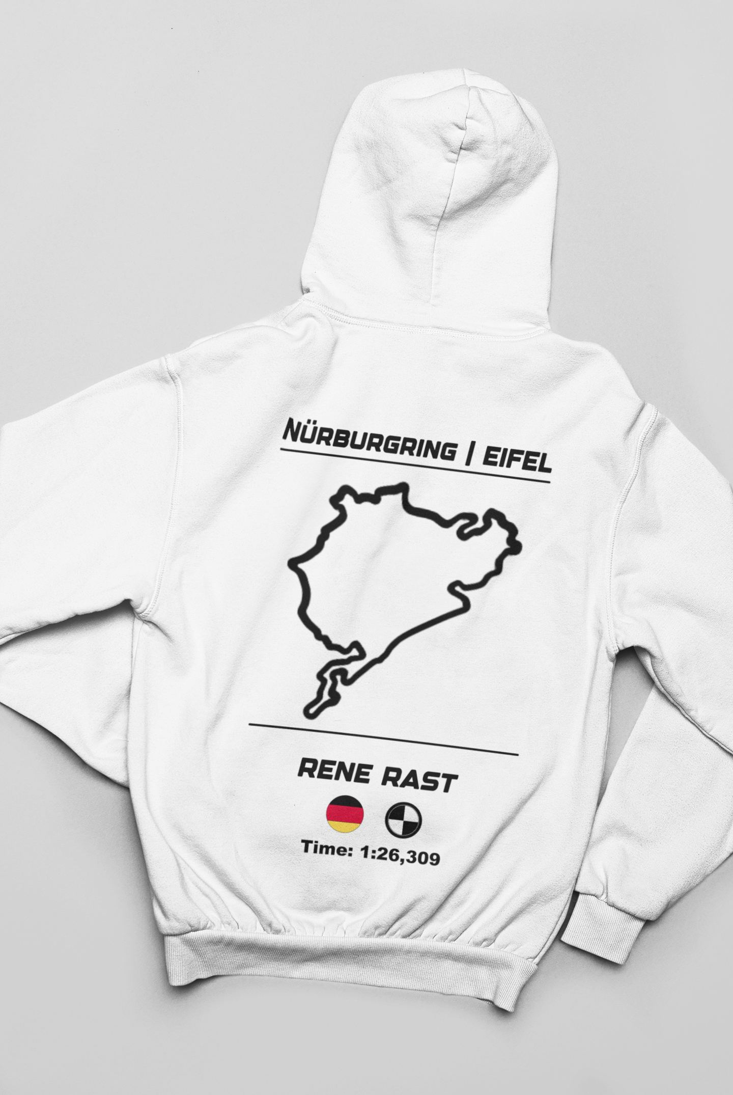 Rast Nürburgring Premium Hoodie weiß