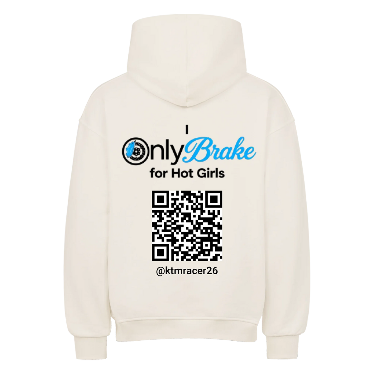 Onlybrake Oversized Hoodie mit Instagram-QR-Code, Pitlane Supply